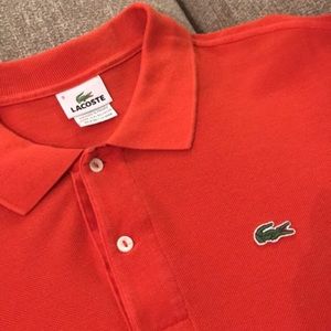 Men’s Lacoste short sleeve collared shirt, size 9